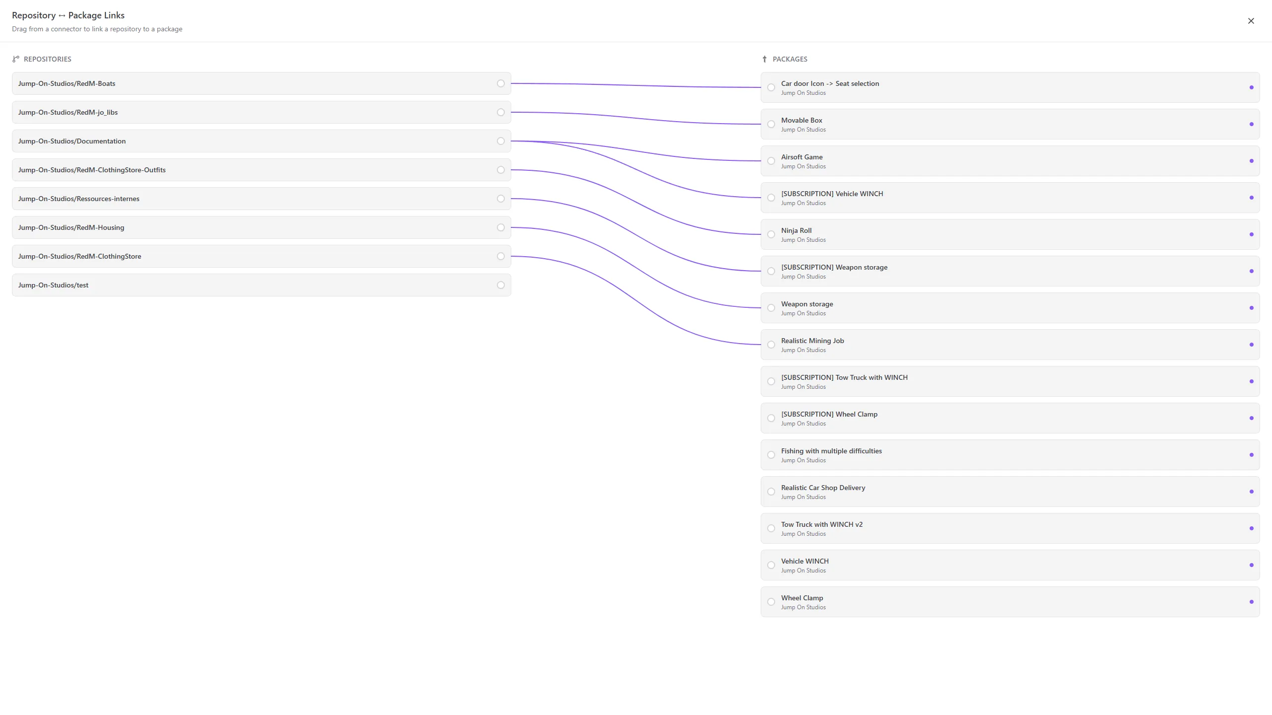 Link GitHub repository to project