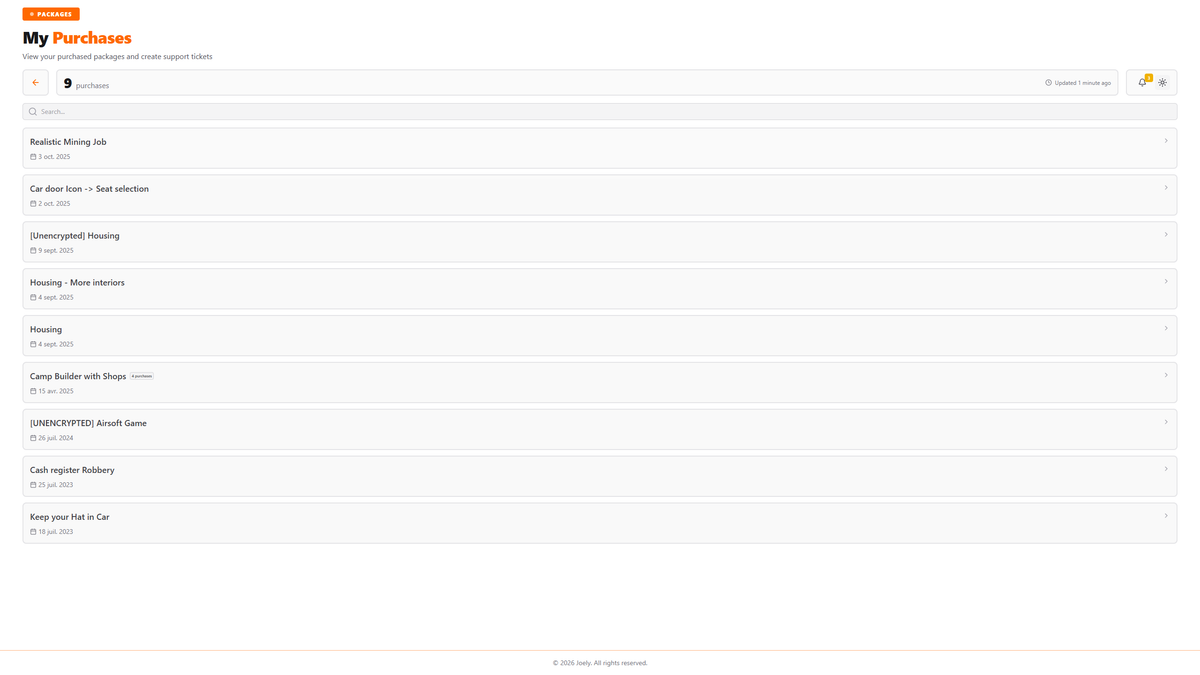 Tebex integration