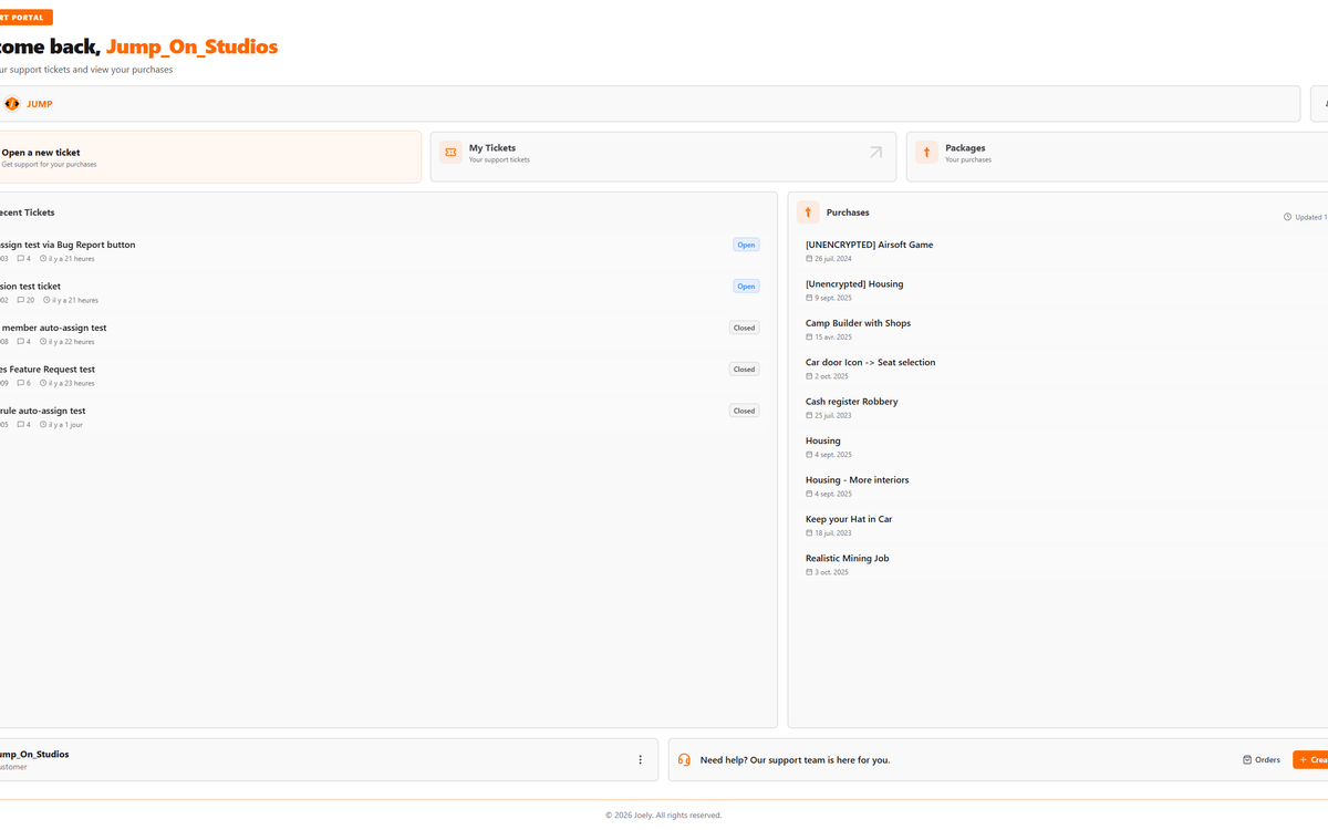 Customer portal